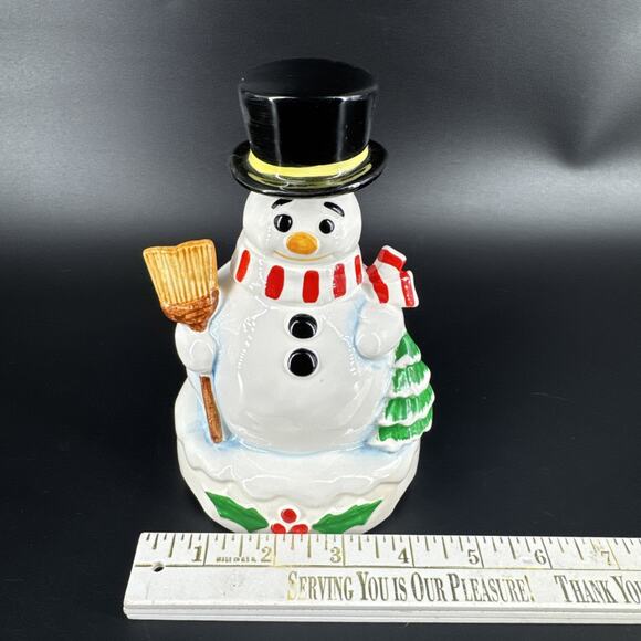 RARE Vintage Ebeling & Reuss Frosty The Snowman Music Box 1983 READ - Picture 3 of 13